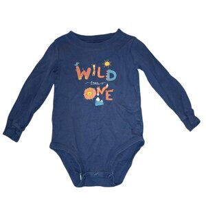 🐲3 FOR $9🦄 Carter's Long Sleeve Wild Little One Piece Onesie Outfit Lion Boys